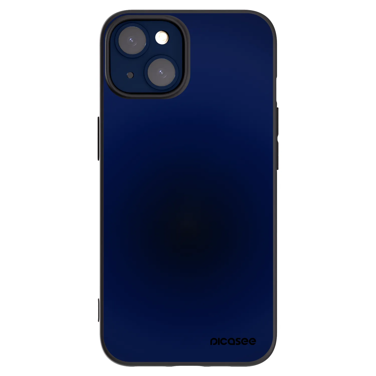 Silikónový čierny obal pre Apple iPhone 14 - Deep Ocean