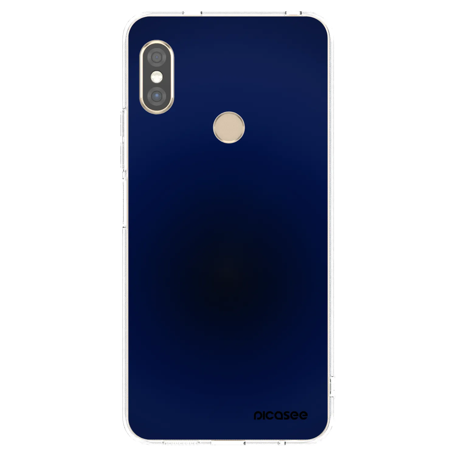 Picasee silikónový prehľadný obal pre Xiaomi Redmi Note 5 Global - Deep Ocean