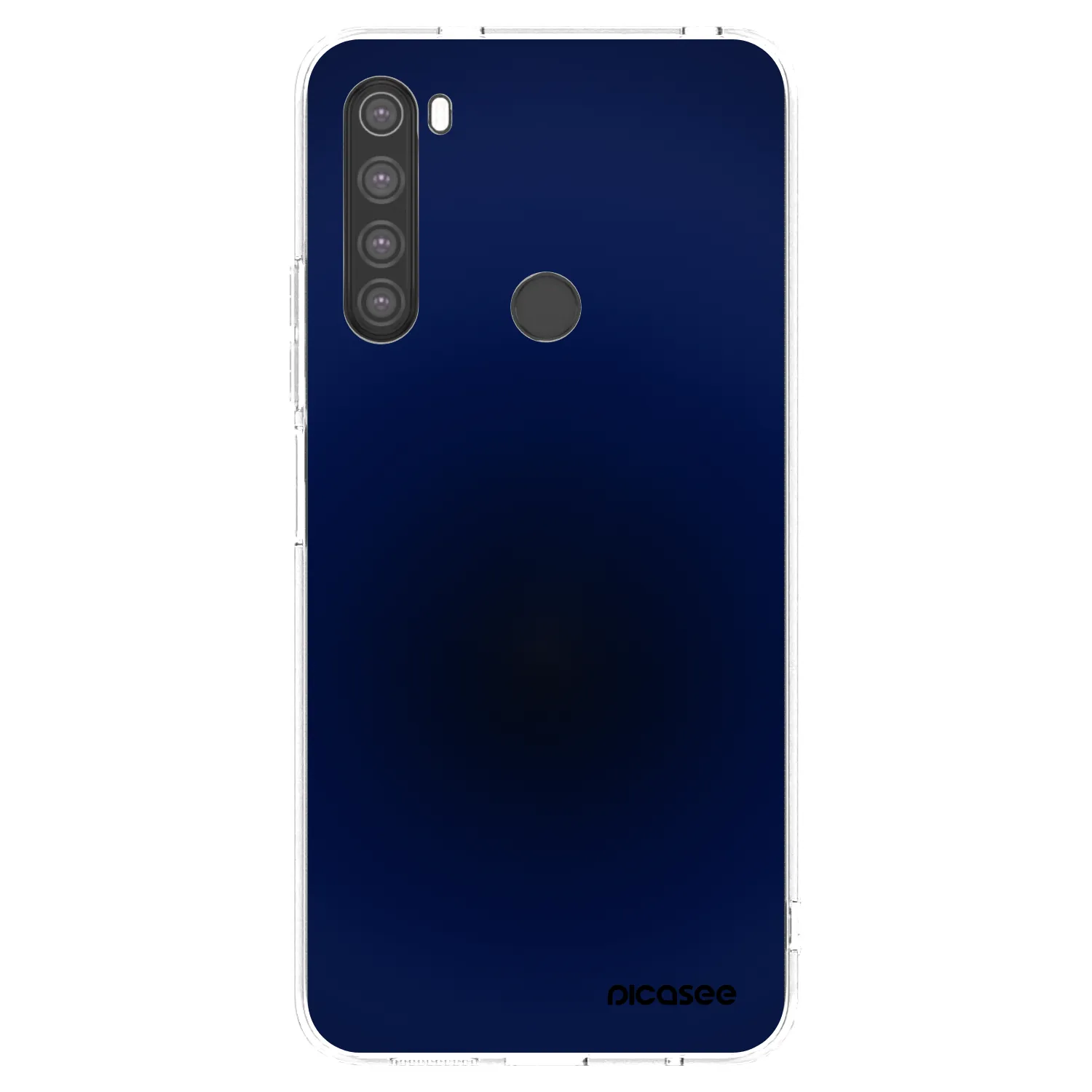 Picasee silikónový prehľadný obal pre Xiaomi Redmi Note 8 - Deep Ocean