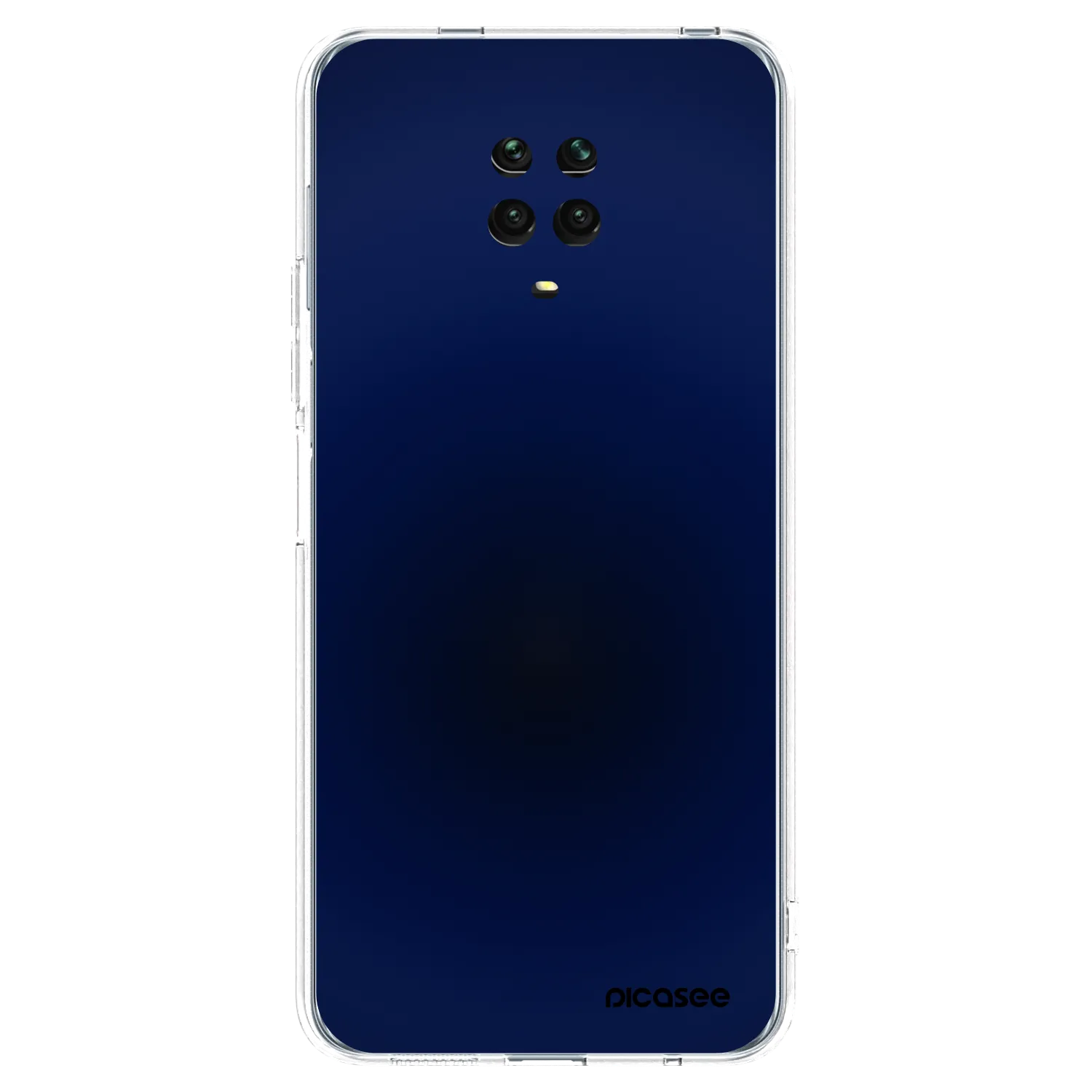 Picasee silikónový prehľadný obal pre Xiaomi Redmi Note 9 Pro - Deep Ocean