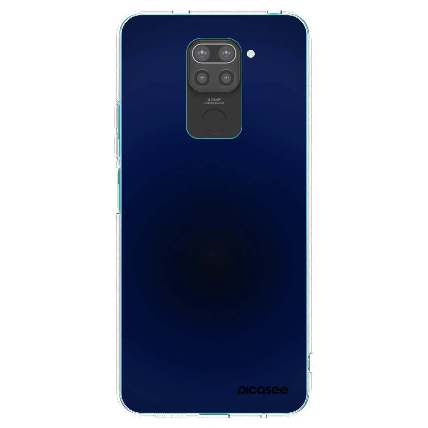 Picasee silikónový čierny obal pre Xiaomi Redmi Note 9 - Deep Ocean