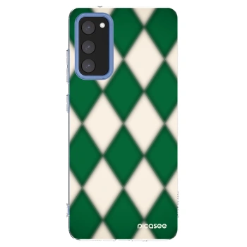 Picasee silikónový prehľadný obal pre Samsung Galaxy S20 FE - Emerald Diamond