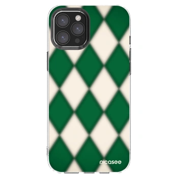 Picasee silikónový prehľadný obal pre Apple iPhone 12 Pro Max - Emerald Diamond