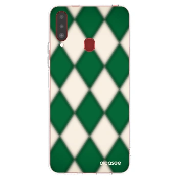 Picasee silikónový prehľadný obal pre Samsung Galaxy A20s - Emerald Diamond