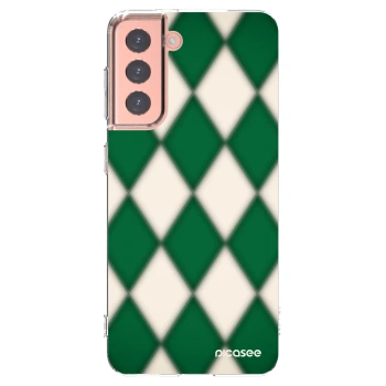 Picasee silikónový prehľadný obal pre Samsung Galaxy S21 5G G991B - Emerald Diamond