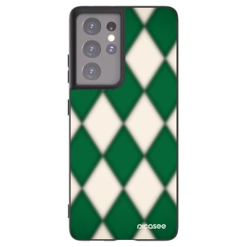 Picasee silikónový čierny obal pre Samsung Galaxy S21 Ultra 5G G998B - Emerald Diamond