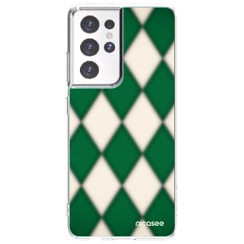 Picasee silikónový prehľadný obal pre Samsung Galaxy S21 Ultra 5G G998B - Emerald Diamond