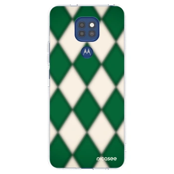 Picasee silikónový prehľadný obal pre Motorola Moto G9 Play - Emerald Diamond