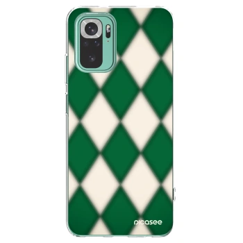 Picasee silikónový prehľadný obal pre Xiaomi Redmi Note 10 Pro - Emerald Diamond