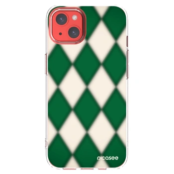 Picasee silikónový prehľadný obal pre Apple iPhone 13 - Emerald Diamond