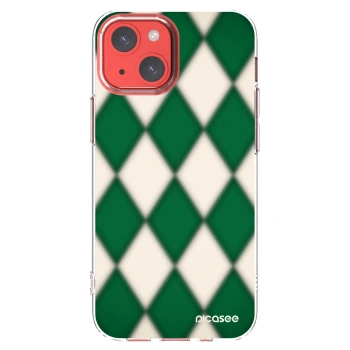 Picasee silikónový prehľadný obal pre Apple iPhone 13 mini - Emerald Diamond