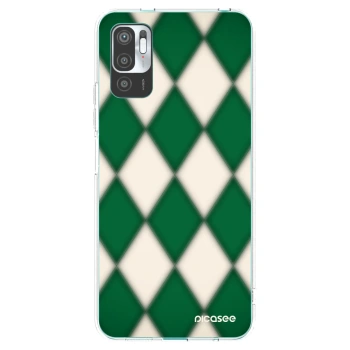 Picasee silikónový prehľadný obal pre Xiaomi Redmi Note 10 5G - Emerald Diamond