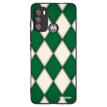 Picasee silikónový čierny obal pre Motorola Moto G60 - Emerald Diamond