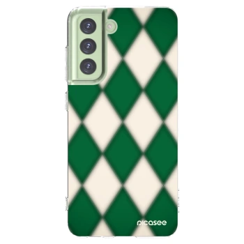 Picasee silikónový prehľadný obal pre Samsung Galaxy S21 FE 5G - Emerald Diamond