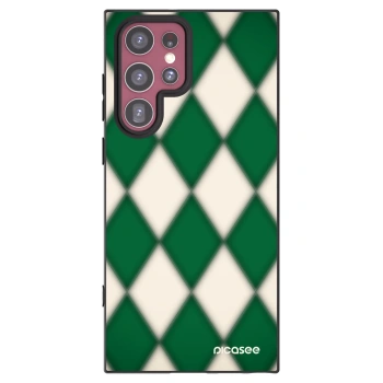 Picasee silikónový čierny obal pre Samsung Galaxy S22 Ultra 5G - Emerald Diamond