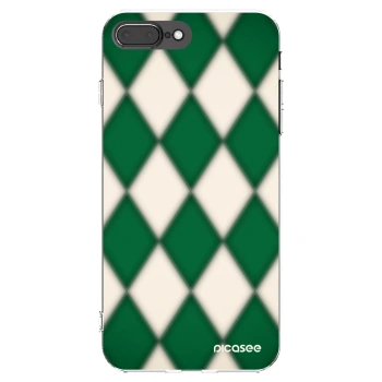 Picasee silikónový prehľadný obal pre Apple iPhone 8 Plus - Emerald Diamond