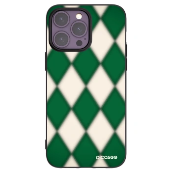 Picasee silikónový čierny obal pre Apple iPhone 14 Pro Max - Emerald Diamond