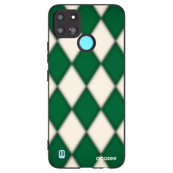 Picasee silikónový čierny obal pre Realme C21Y - Emerald Diamond