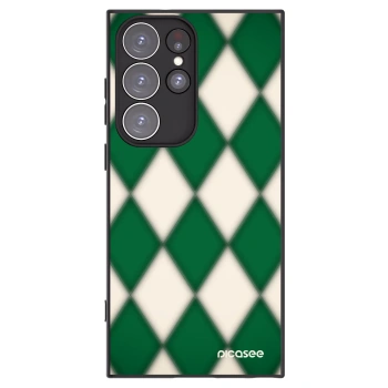 Picasee silikónový čierny obal pre Samsung Galaxy S23 Ultra 5G - Emerald Diamond
