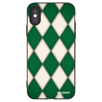 Picasee silikónový čierny obal pre Apple iPhone X/XS - Emerald Diamond