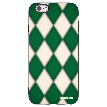 Picasee silikónový čierny obal pre Apple iPhone 6/6S - Emerald Diamond