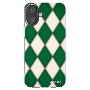 Picasee silikónový prehľadný obal pre Apple iPhone 16 Plus - Emerald Diamond