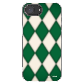 Picasee silikónový prehľadný obal pre Apple iPhone 16e - Emerald Diamond