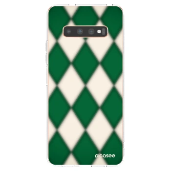 Picasee silikónový prehľadný obal pre Samsung Galaxy S10 Plus G975 - Emerald Diamond