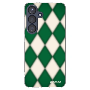 Picasee silikónový prehľadný obal pre Samsung Galaxy S25 5G - Emerald Diamond