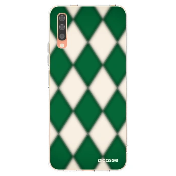 Picasee silikónový prehľadný obal pre Samsung Galaxy A70 A705F - Emerald Diamond