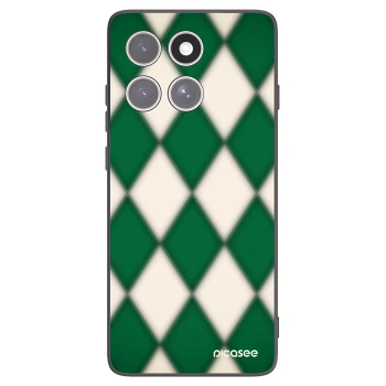 Picasee silikónový čierny obal pre Motorola Edge 60 Pro - Emerald Diamond