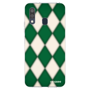 Picasee silikónový prehľadný obal pre Samsung Galaxy A40 A405F - Emerald Diamond