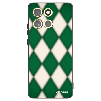Picasee silikónový čierny obal pre Motorola Moto G86 5G - Emerald Diamond
