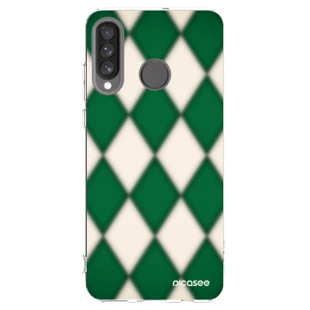 Picasee silikónový prehľadný obal pre Huawei P30 Lite - Emerald Diamond