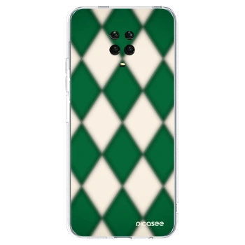 Picasee silikónový prehľadný obal pre Xiaomi Redmi Note 9 Pro - Emerald Diamond
