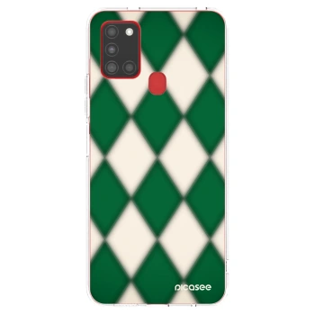 Picasee silikónový prehľadný obal pre Samsung Galaxy A21s - Emerald Diamond