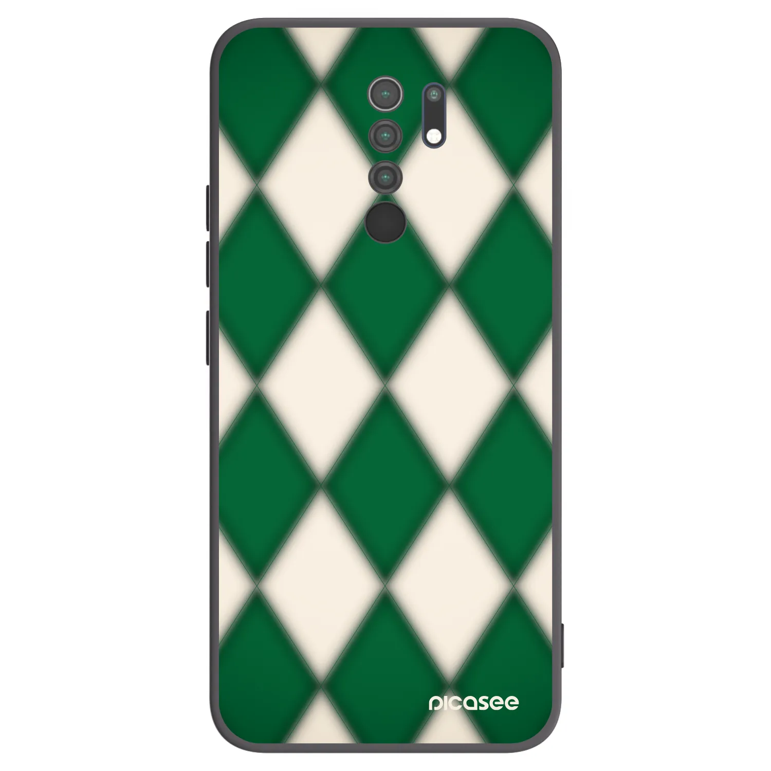 Picasee silikónový čierny obal pre Xiaomi Redmi 9 - Emerald Diamond
