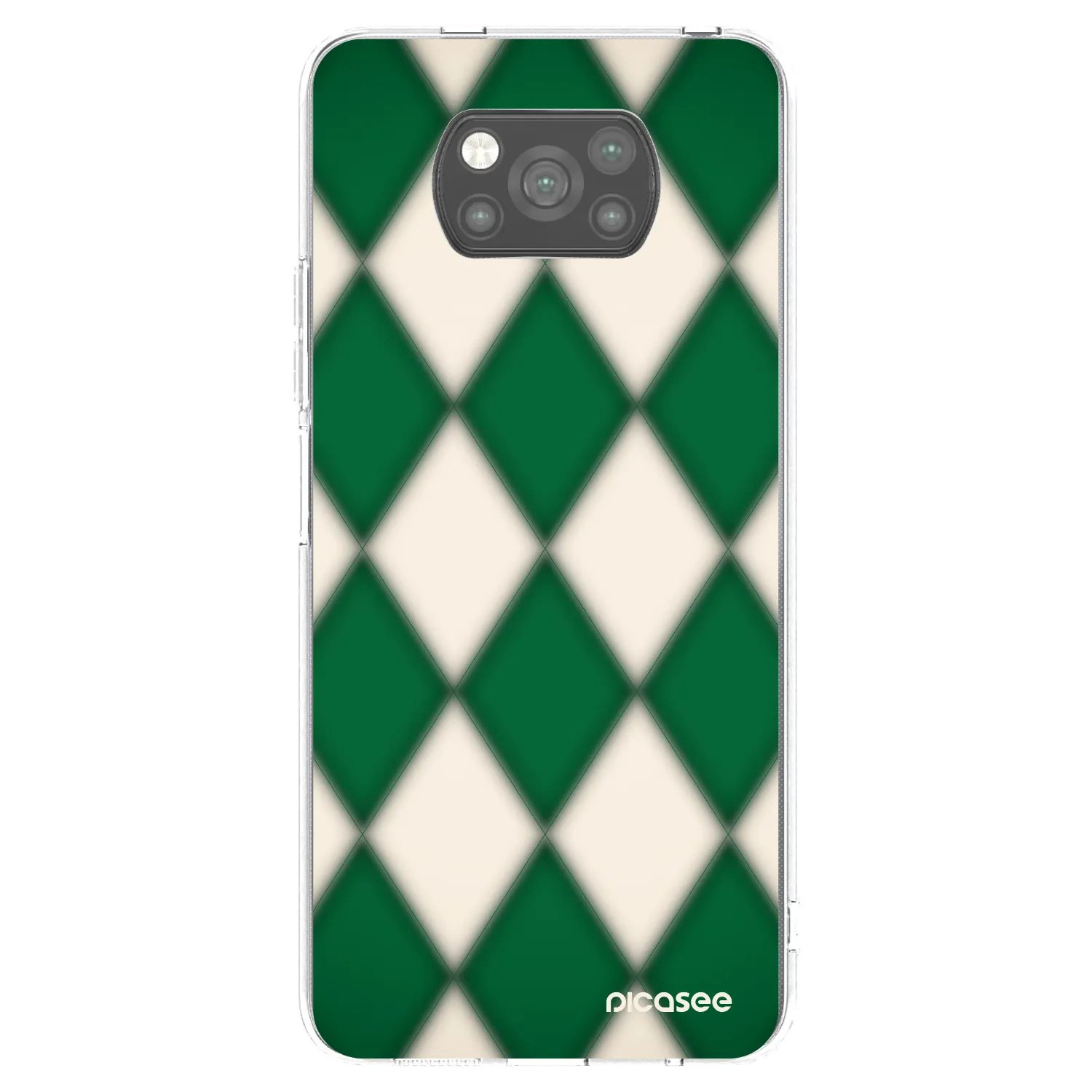 Picasee silikónový čierny obal pre Xiaomi Poco X3 - Emerald Diamond