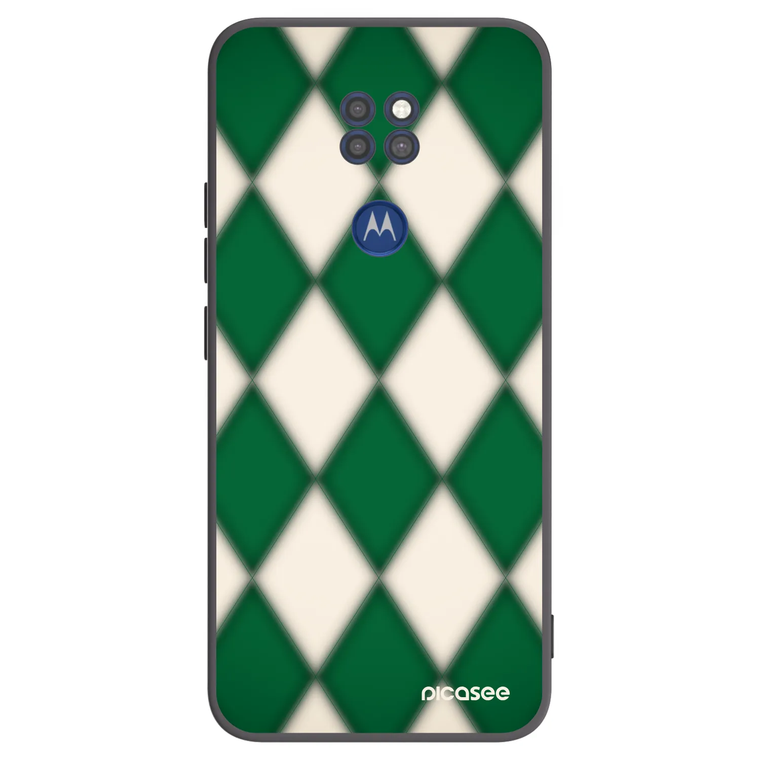 Picasee silikónový čierny obal pre Motorola Moto G9 Play - Emerald Diamond