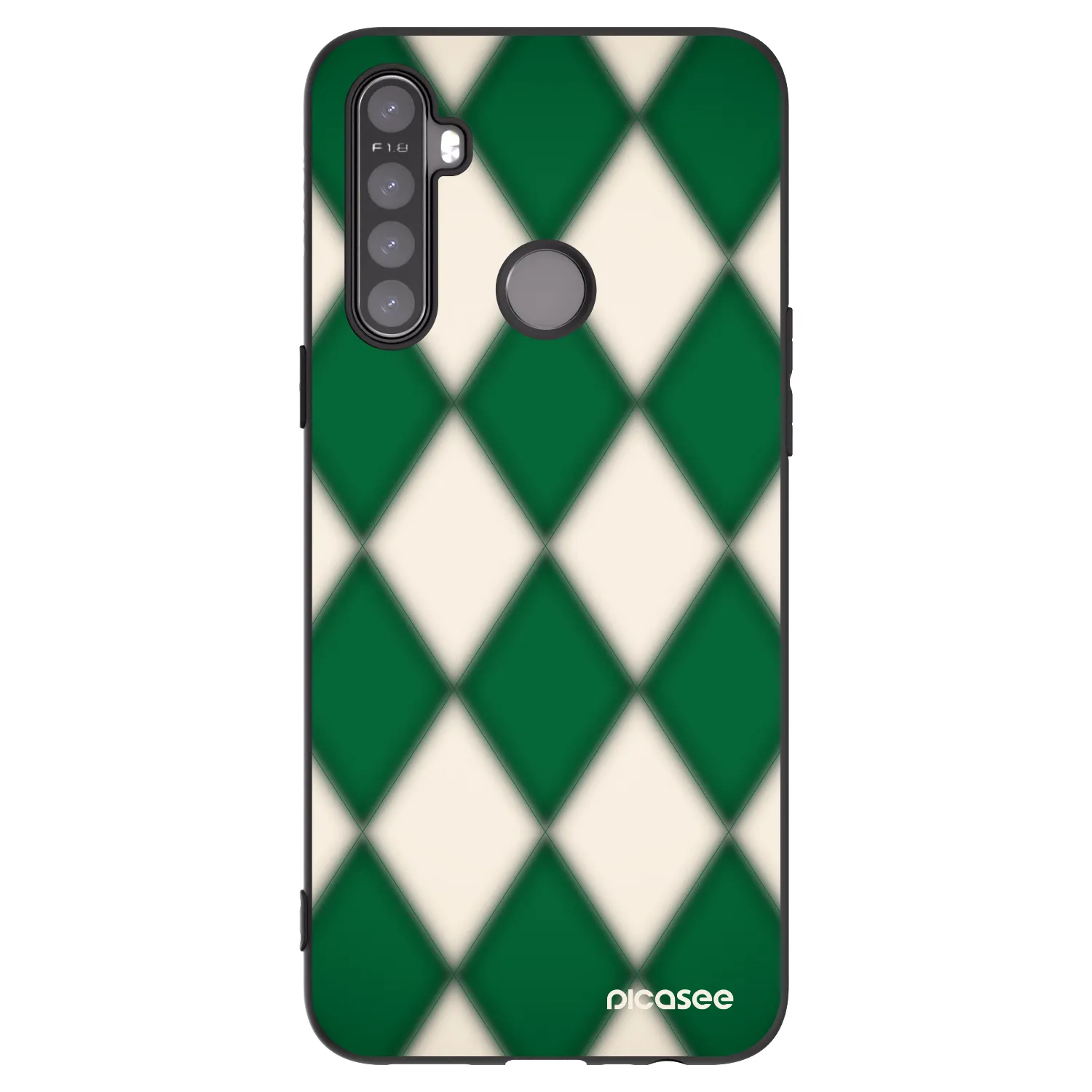 Picasee silikónový čierny obal pre Realme 5 - Emerald Diamond