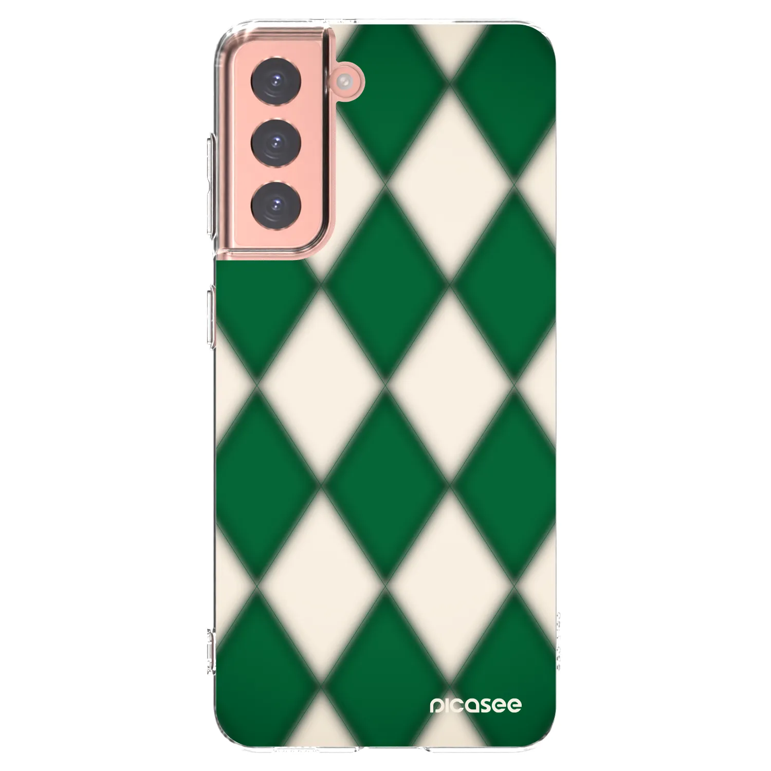 Picasee silikónový prehľadný obal pre Samsung Galaxy S21 5G G991B - Emerald Diamond