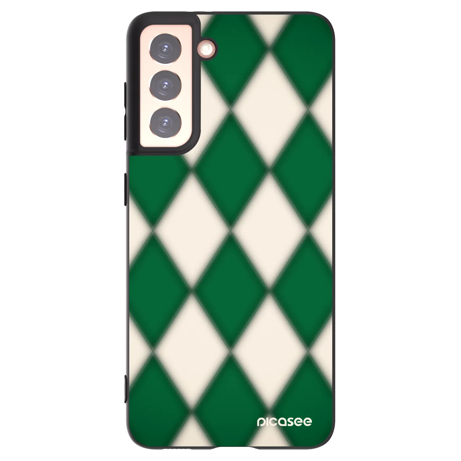 Picasee silikónový čierny obal pre Samsung Galaxy S21 5G G991B - Emerald Diamond
