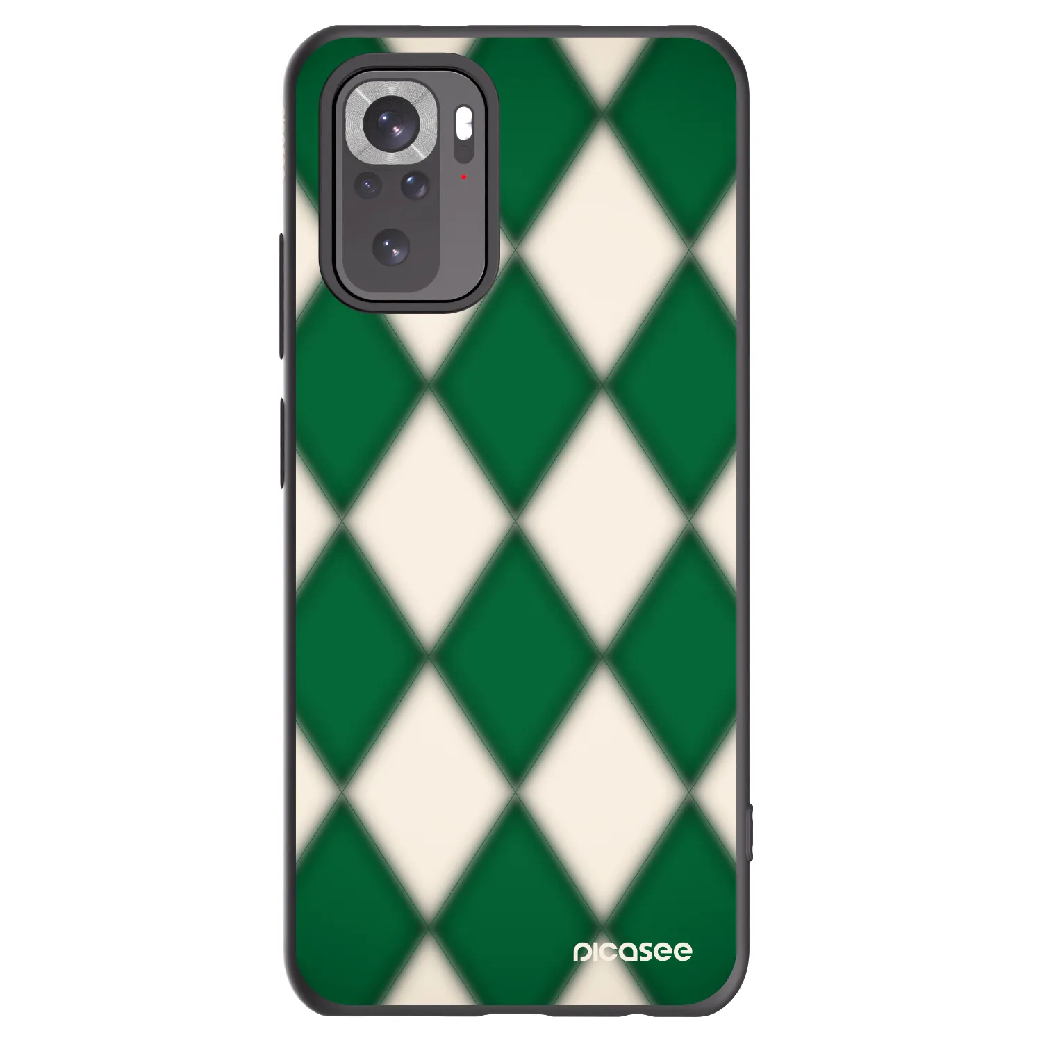 Picasee silikónový čierny obal pre Xiaomi Redmi Note 10 - Emerald Diamond