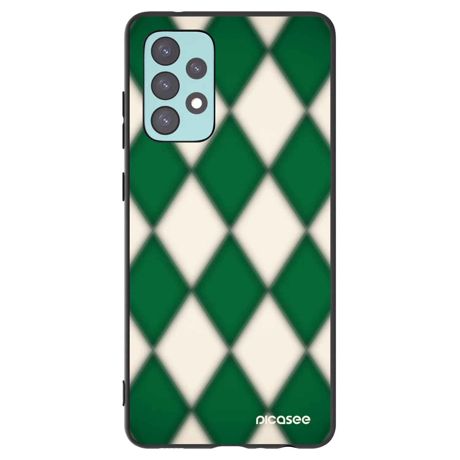 Picasee silikónový čierny obal pre Samsung Galaxy A72 A725F - Emerald Diamond