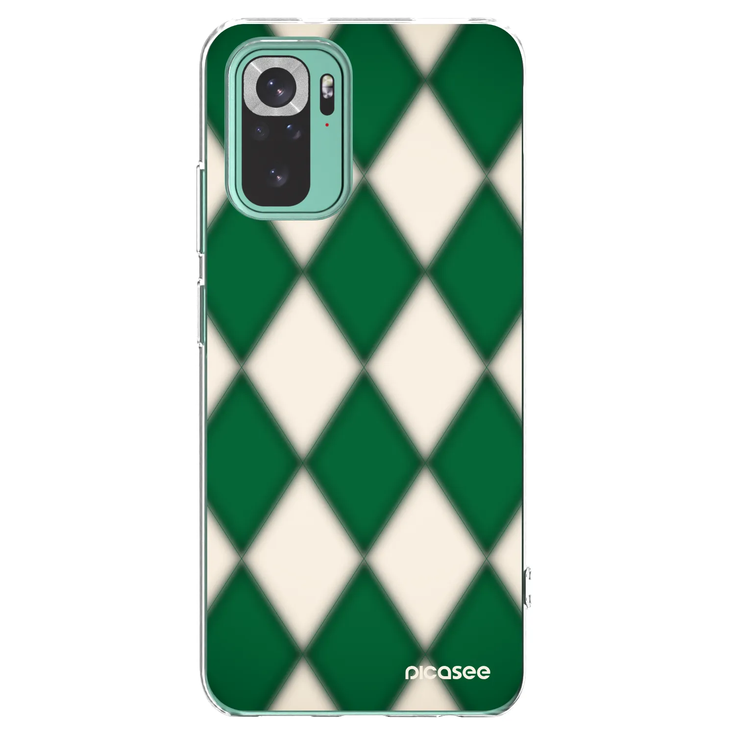 Picasee silikónový prehľadný obal pre Xiaomi Redmi Note 10 Pro - Emerald Diamond