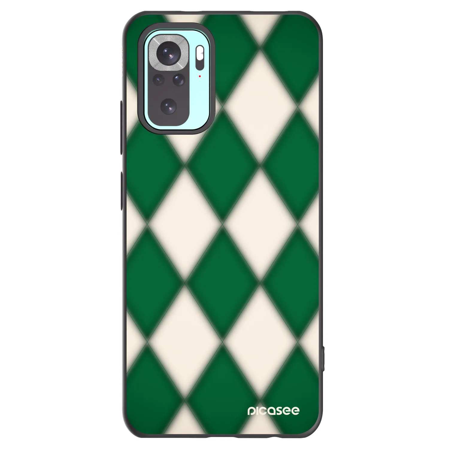 Picasee silikónový čierny obal pre Xiaomi Redmi Note 10 Pro - Emerald Diamond
