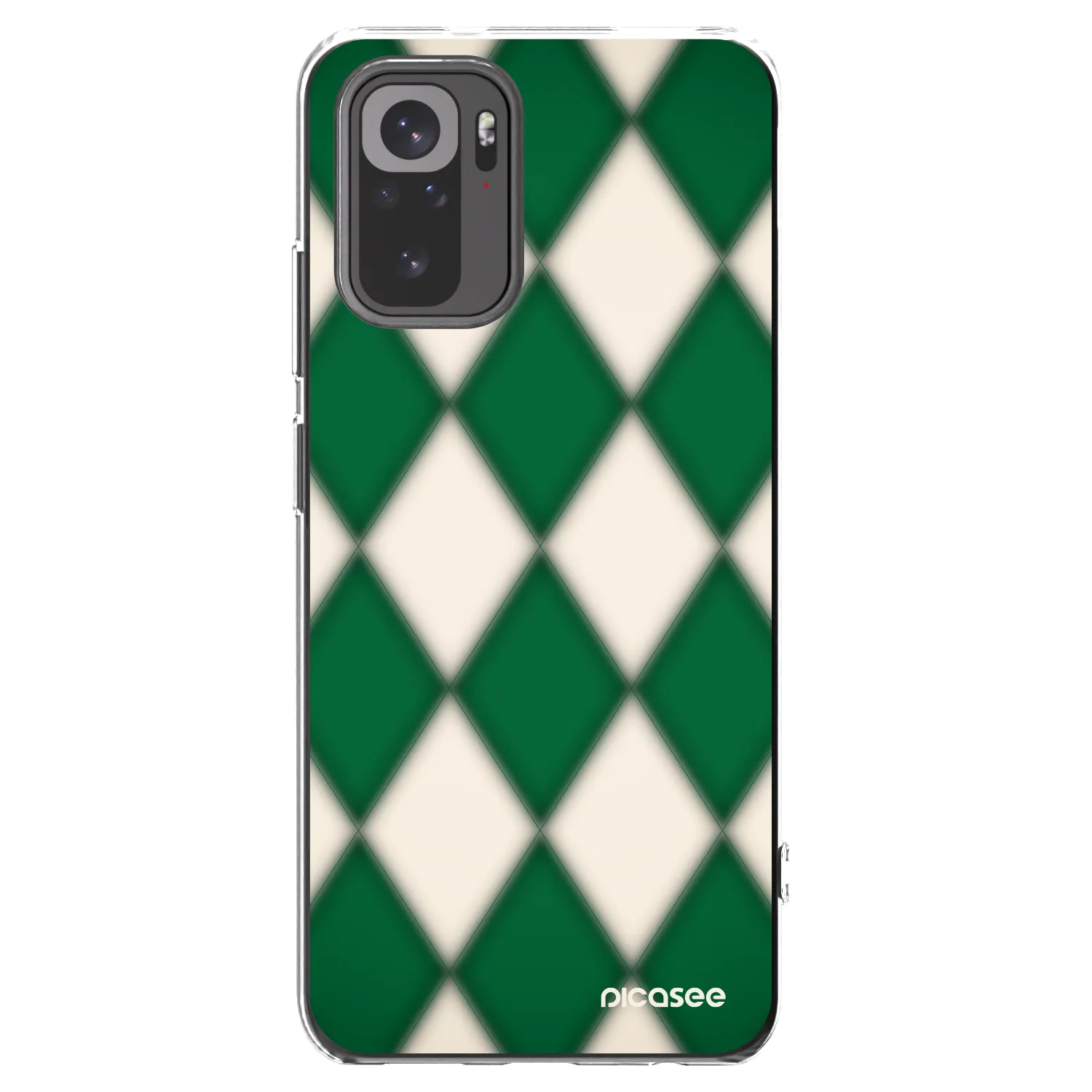 Picasee silikónový prehľadný obal pre Xiaomi Redmi Note 10S - Emerald Diamond
