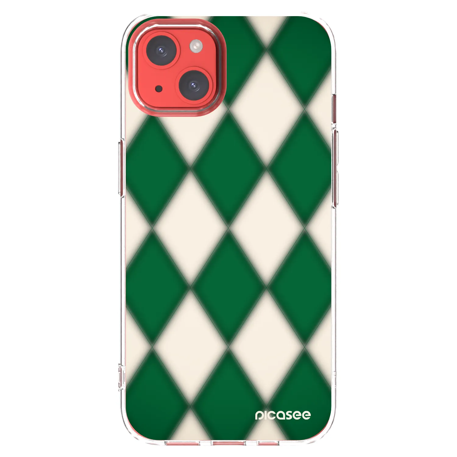 Picasee silikónový prehľadný obal pre Apple iPhone 13 - Emerald Diamond