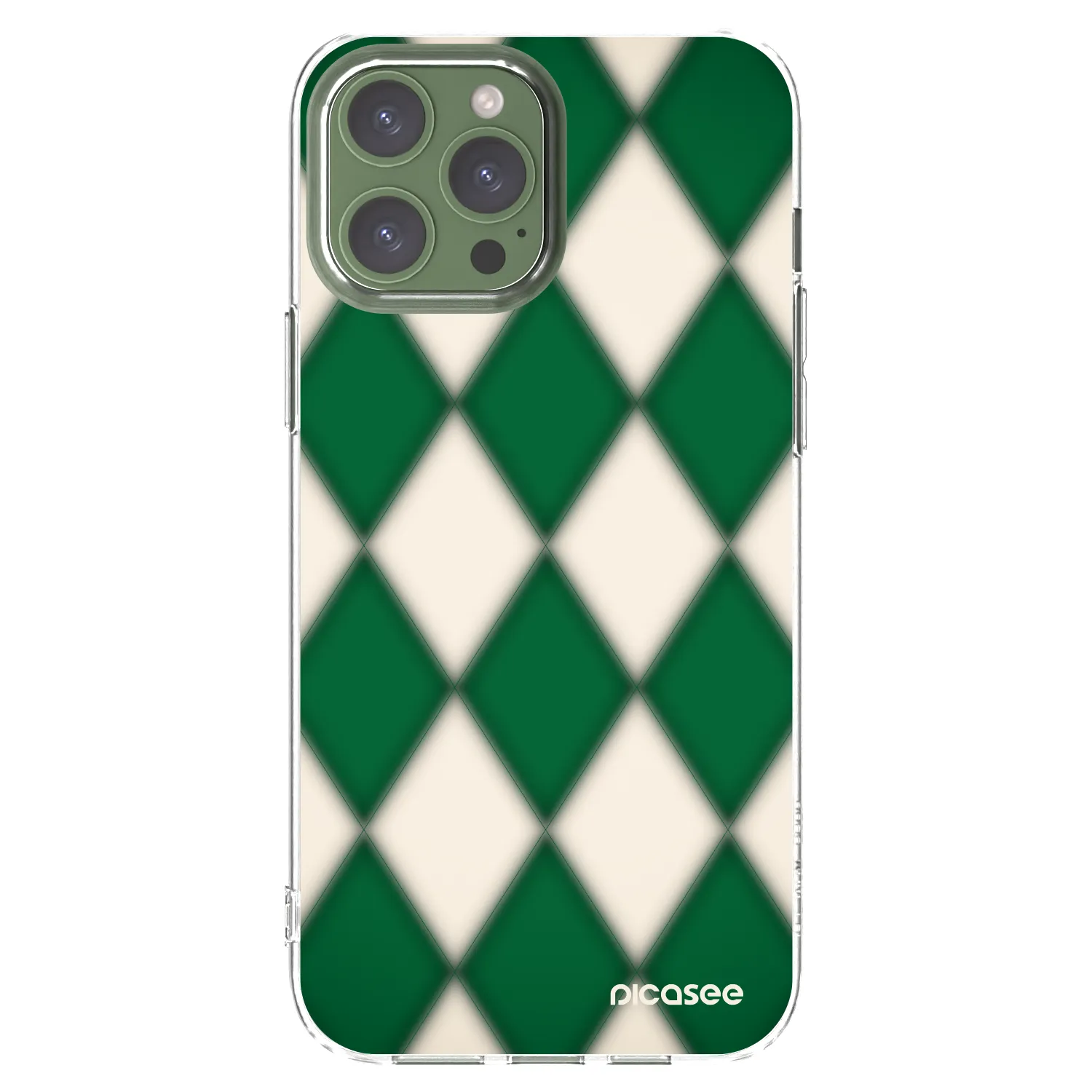 Silikónový prehľadný obal pre Apple iPhone 13 Pro Max - Emerald Diamond
