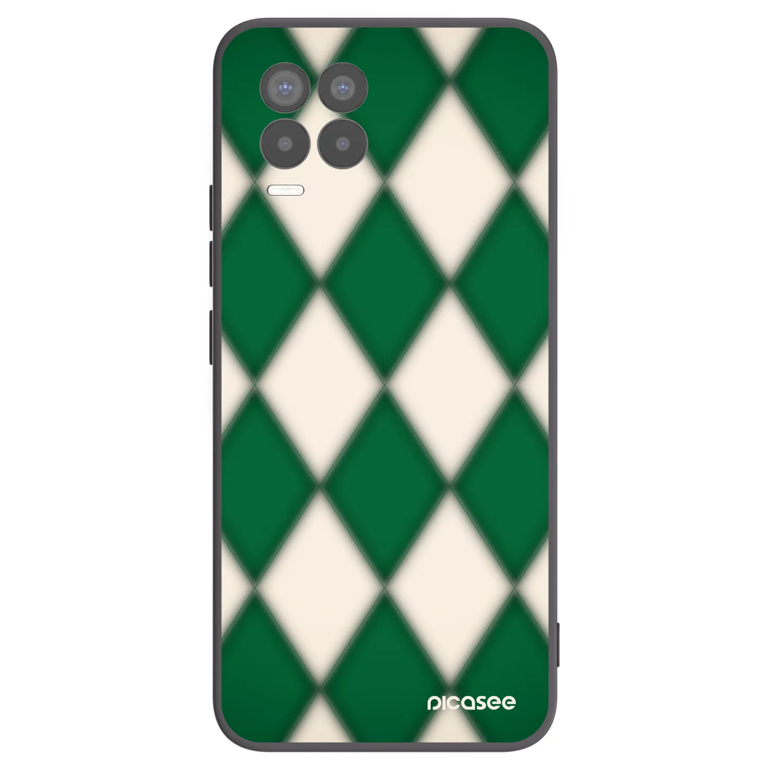 Picasee silikónový čierny obal pre Realme 8 Pro - Emerald Diamond